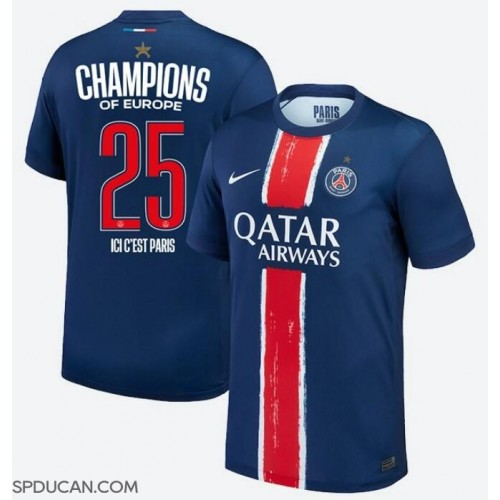 Muški Nogometni Dres Paris Saint-Germain Domaci 2024-25 UCL Champions Kratak Rukav